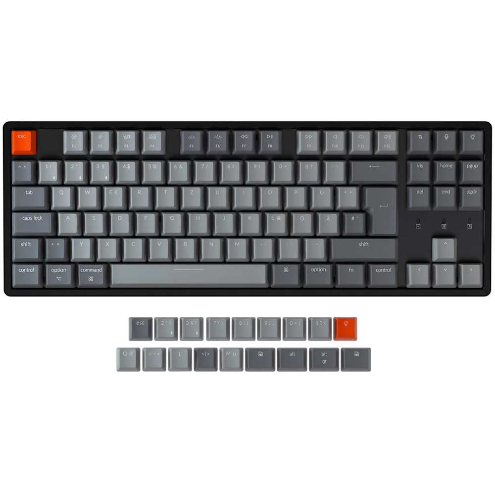 Keychron German K8 Bluetooth RGB Backlit Tactile Aluminium Mac/PC Keyboard
