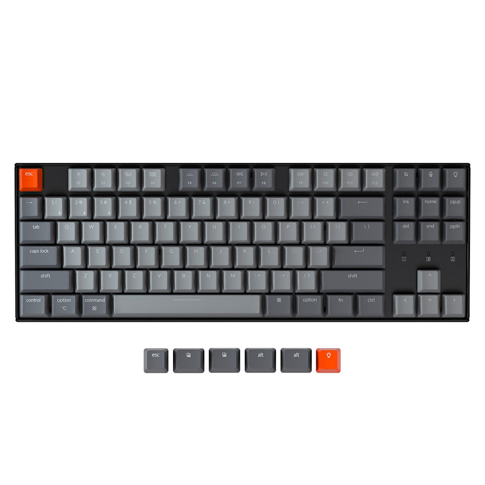 Keychron USA K8 Bluetooth RGB Backlit Hot-Swap Click Mac/PC Keyboard