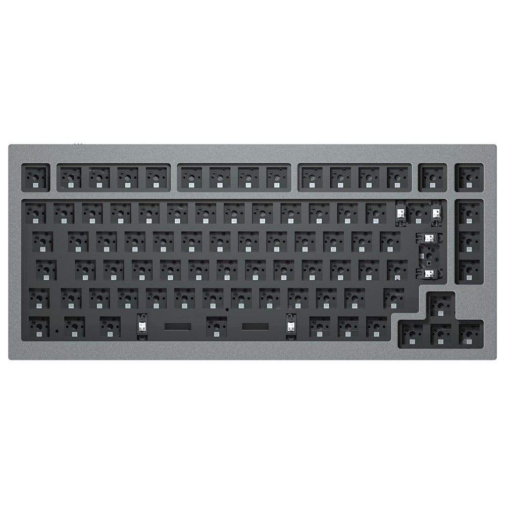 Keychron ISO Q1 V2 QMK RGB Barebone Aluminium Mac/PC Space Grey Custom Keyboard