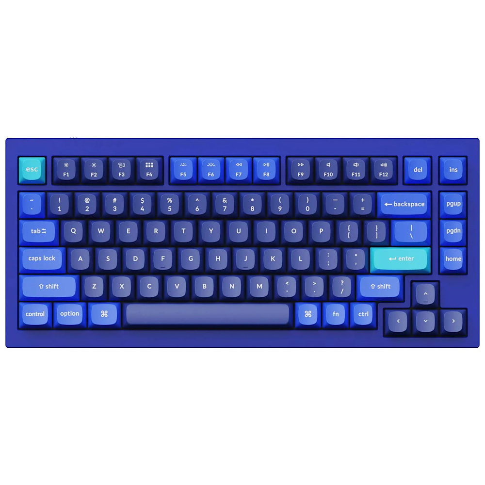 Keychron USA Q1 V2 QMK RGB Tactile Aluminium Mac/PC Navy Blue Custom Keyboard