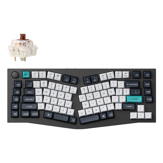 Keychron Q10 Max keyboard Universal USB + RF Wireless + Bluetooth QWERTY UK English Grey