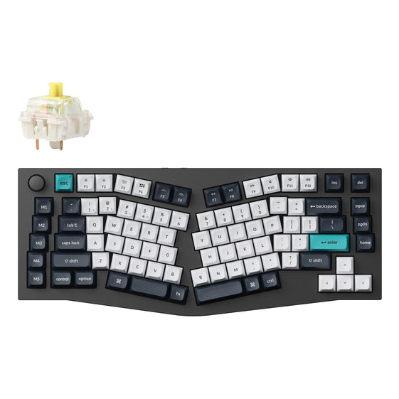 Keychron Q10 Max keyboard Universal USB + RF Wireless + Bluetooth QWERTY UK English Grey