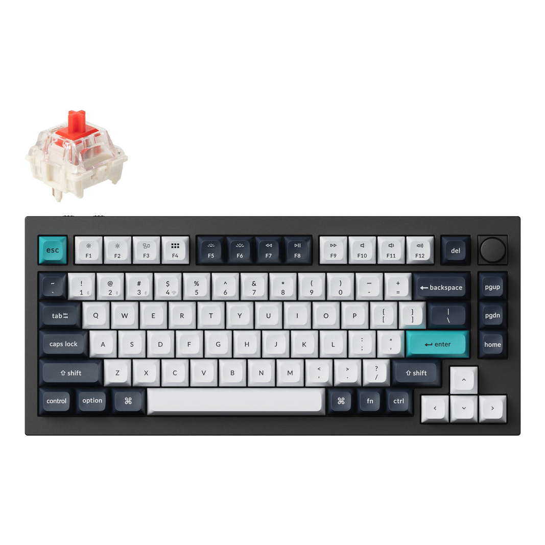Keychron Q1 Max keyboard Universal USB + RF Wireless + Bluetooth QWERTY UK English Black