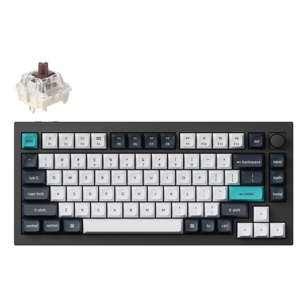 Keychron Q1 Max keyboard Universal USB + RF Wireless + Bluetooth QWERTY UK English Black