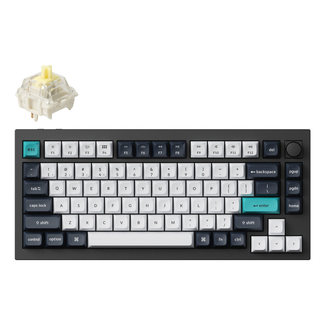 Keychron Q1 Max keyboard Universal USB + RF Wireless + Bluetooth QWERTY UK English Black