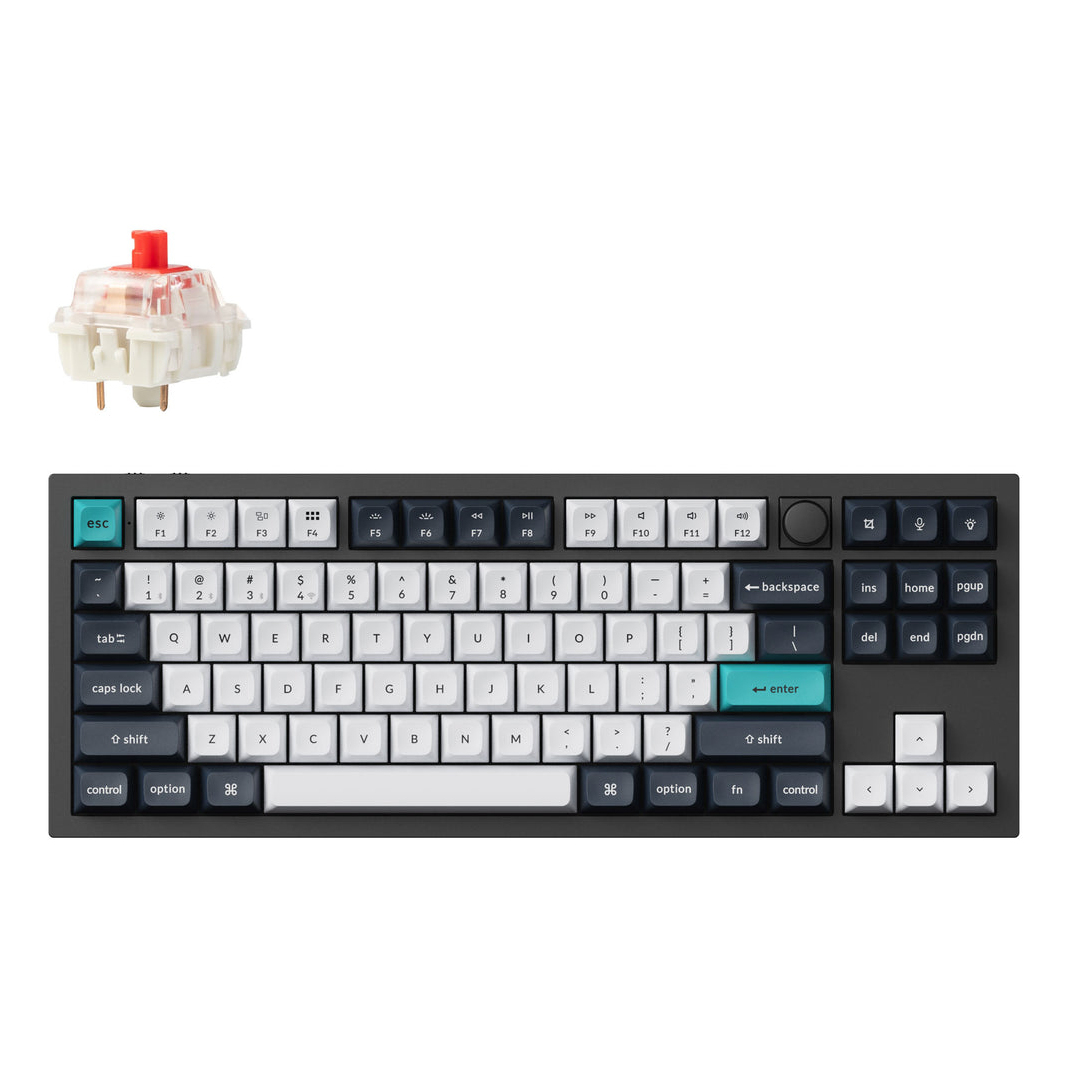 Keychron Q3 Max keyboard Universal USB + RF Wireless + Bluetooth QWERTY UK English Black, White
