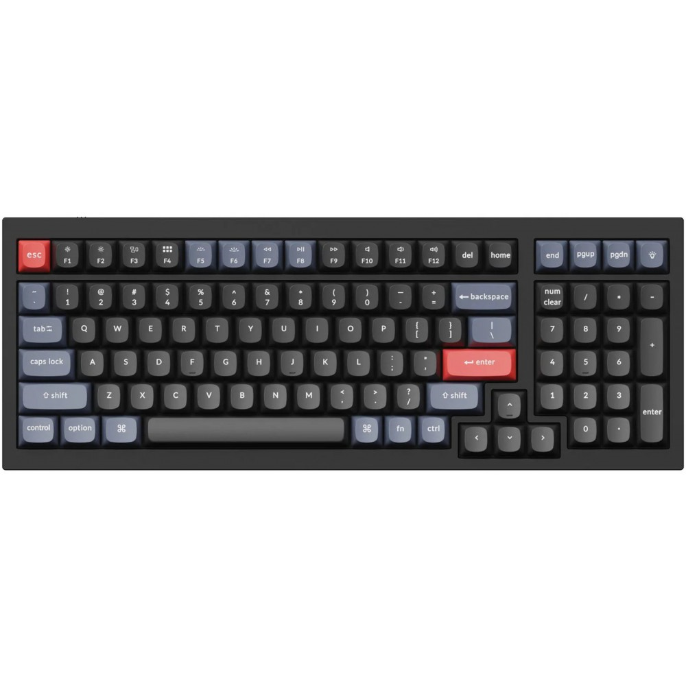 Keychron USA Q5 QMK RGB Aluminium Mac/PC Carbon Black Linear Custom Keyboard