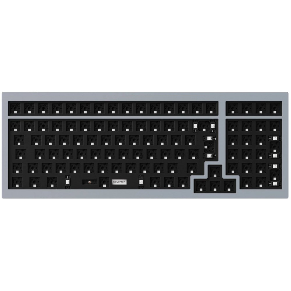 Keychron ISO Q5 QMK RGB Aluminium Mac/PC Silver Grey Barebone Custom Keyboard