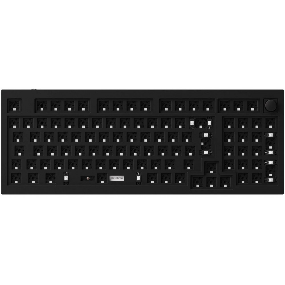 Keychron ISO Q5 QMK RGB Aluminium Mac/PC Carbon Black Barebone Custom Keyboard with Knob