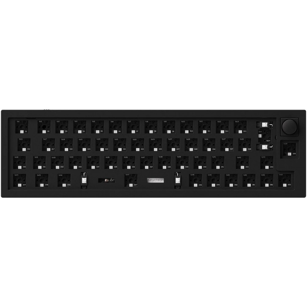 Keychron ISO Q9 QMK RGB Barebone Aluminium Mac/PC Carbon Black Custom Keyboard with Knob