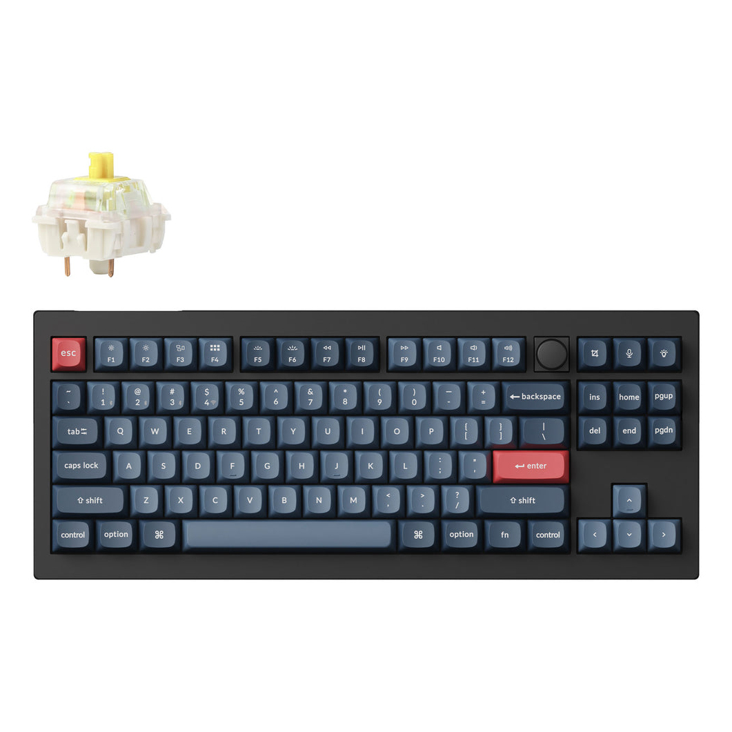 Keychron V3 Max keyboard Universal USB + RF Wireless + Bluetooth QWERTY UK English Black, Grey
