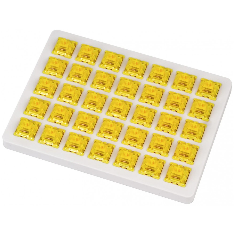 Keychron Gateron Phantom Yellow Switch Set and Holder 35