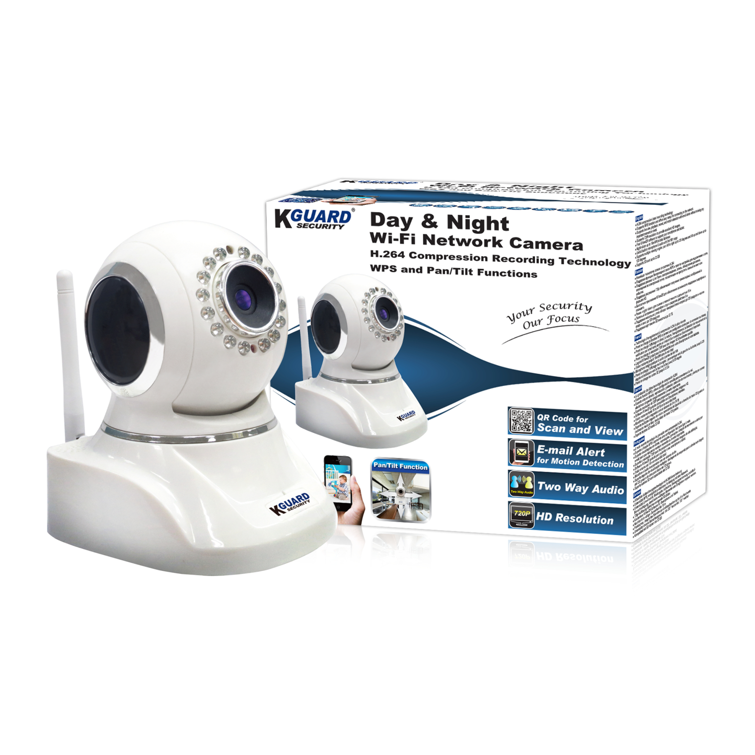 Kguard QRT-301 Security Cameras - White