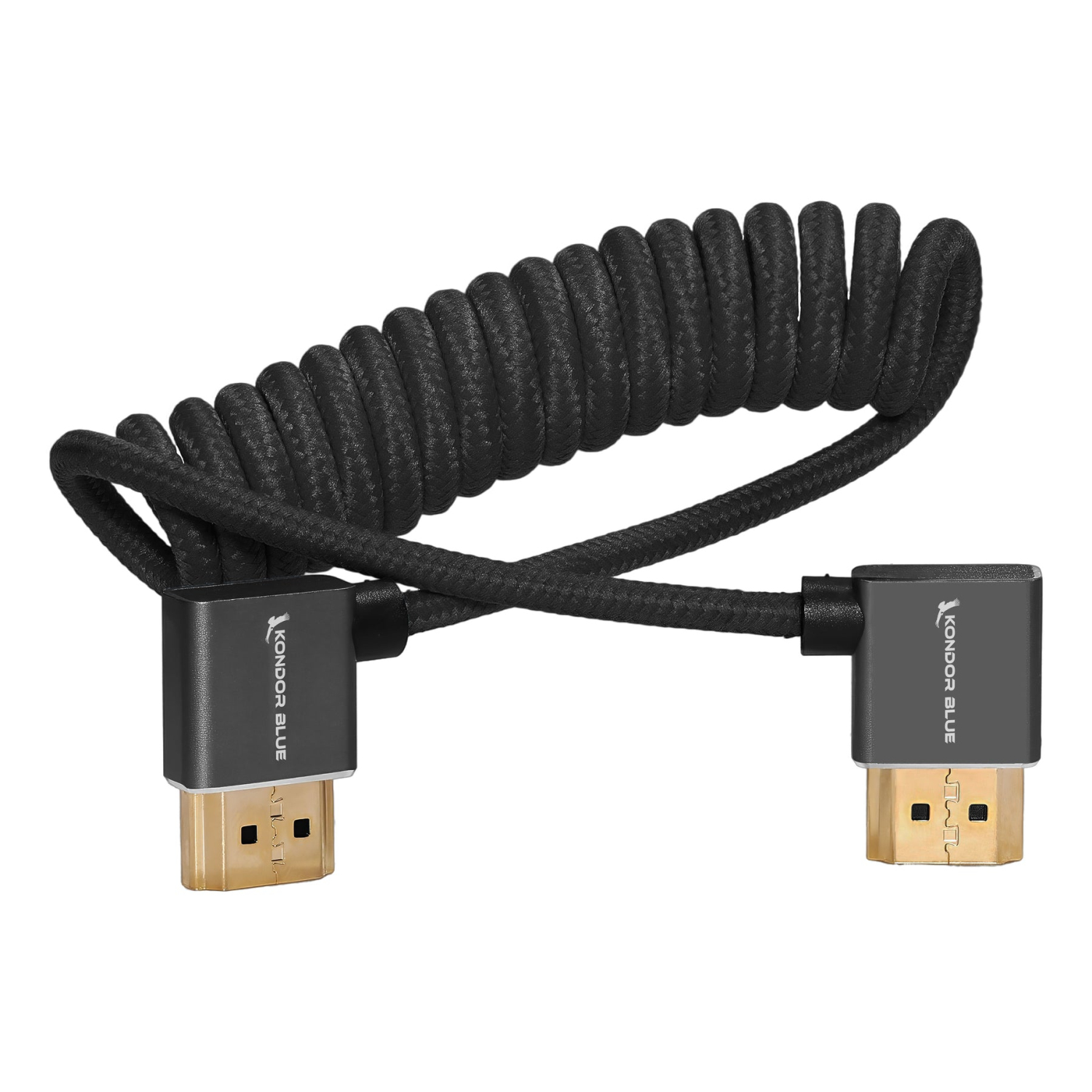 Kondor Blue Right Angle Full HDMI Cable for On-Camera Monitors