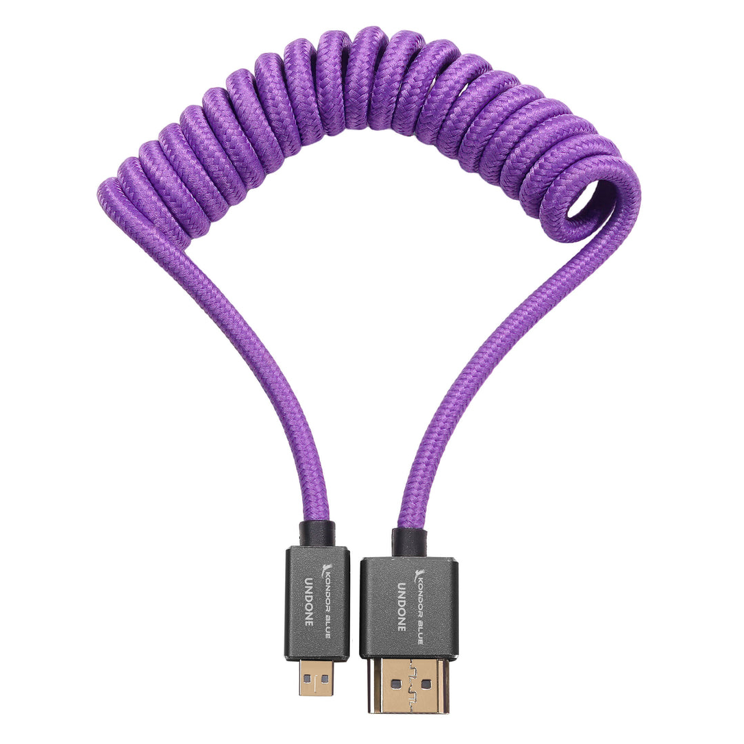 Kondor Blue Gerald Undone Micro HDMI to Full HDMI Cable 12&amp