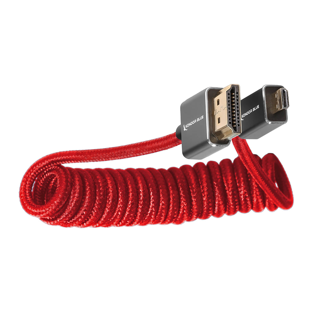 Kondor Blue Micro HDMI to Full HDMI Cable 12"-24"