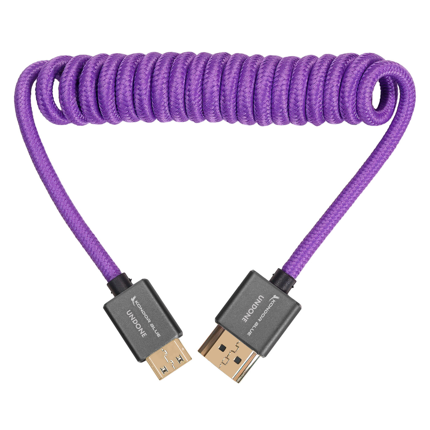 Kondor Blue Gerald Undone Mini HDMI to Full HDMI Cable 12&quot