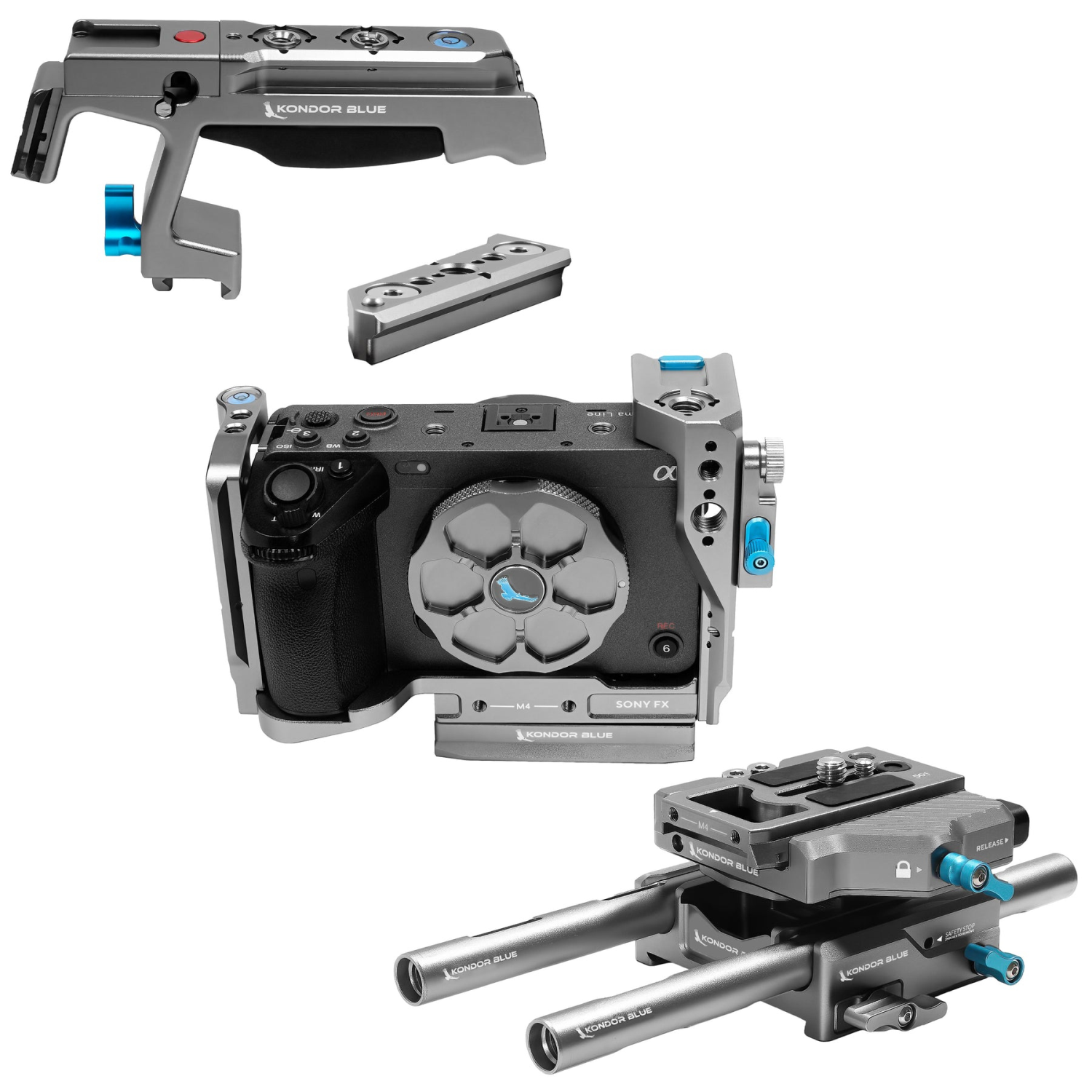 Kondor Blue FX30 Camera Mounting Accessories - Grey