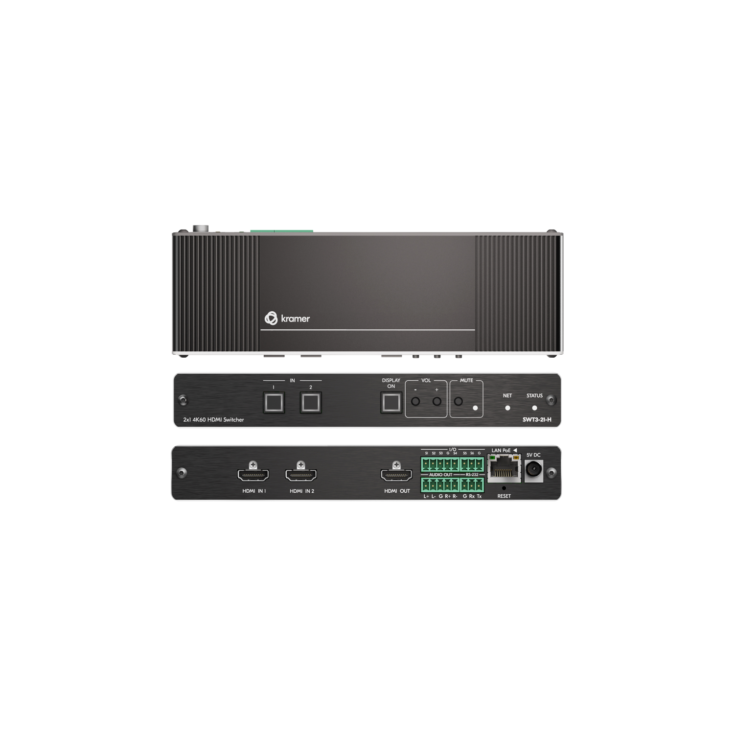Kramer Electronics SWT3-21-H Video Switches - Black