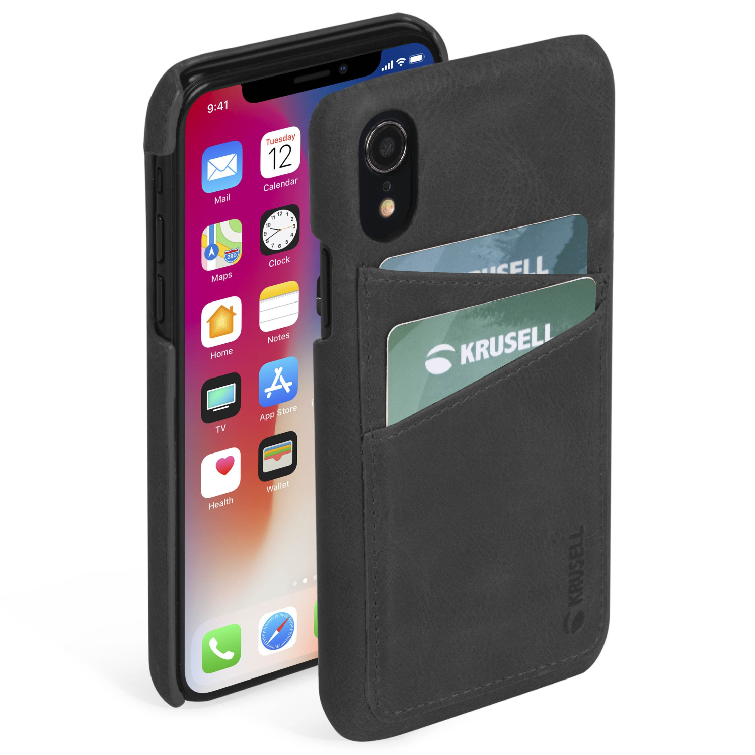 Krusell Sunne 2 Card Cover mobile phone case 15.5 cm (6.1") Black
