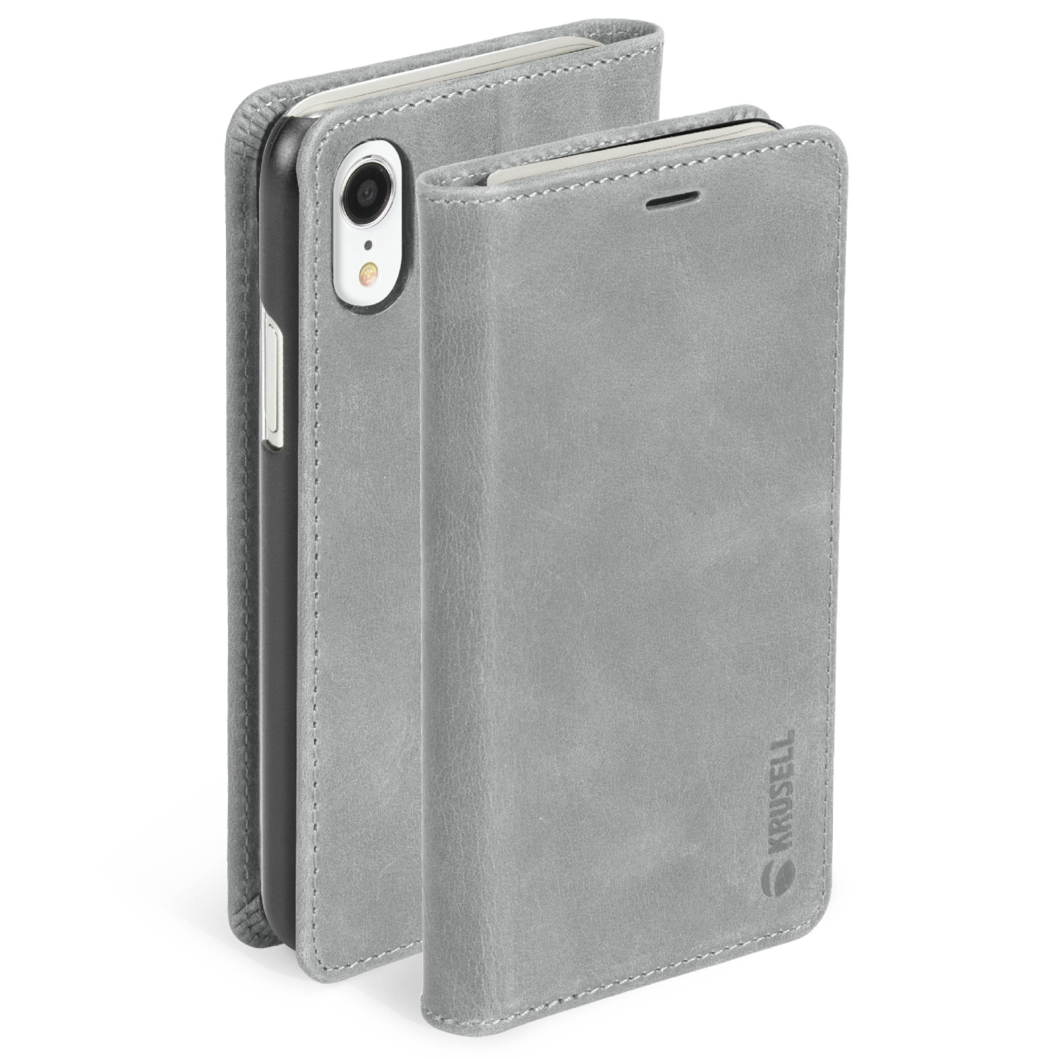 Krusell Sunne 4 mobile phone case 15.5 cm (6.1") Flip case Grey