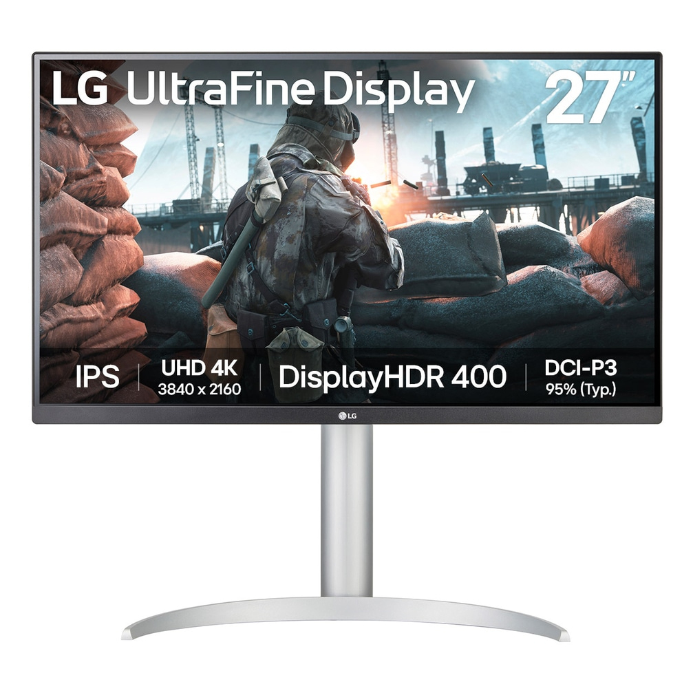LG 27UP650K Computer Monitors - 27 Inches - White