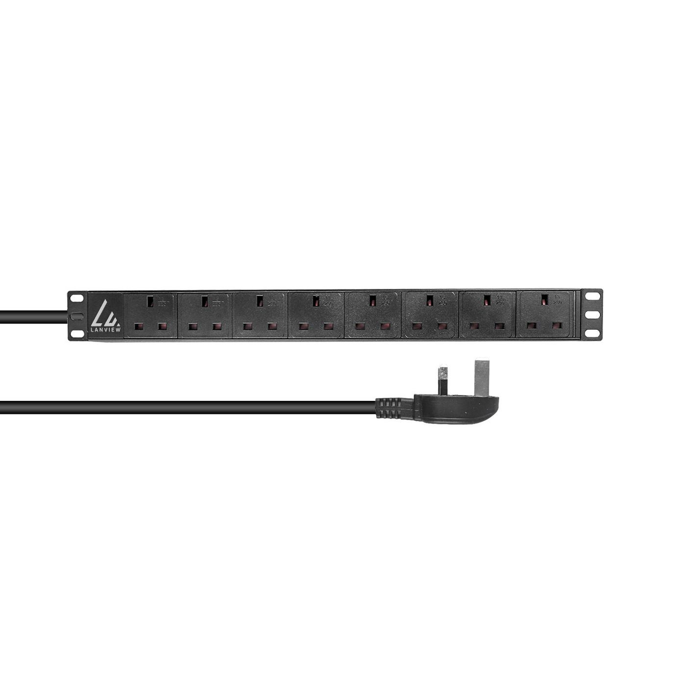 Lanview LVR-3MUK-SPD-UK8 Power Distribution Units (PDUs) - Black