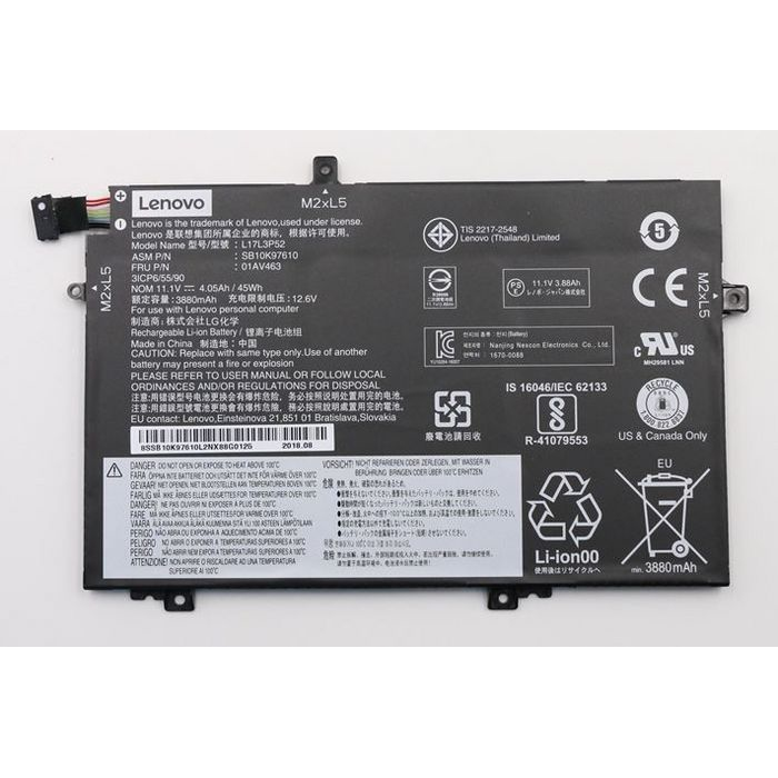 Lenovo 01AV463 Laptop Spare Parts - Black