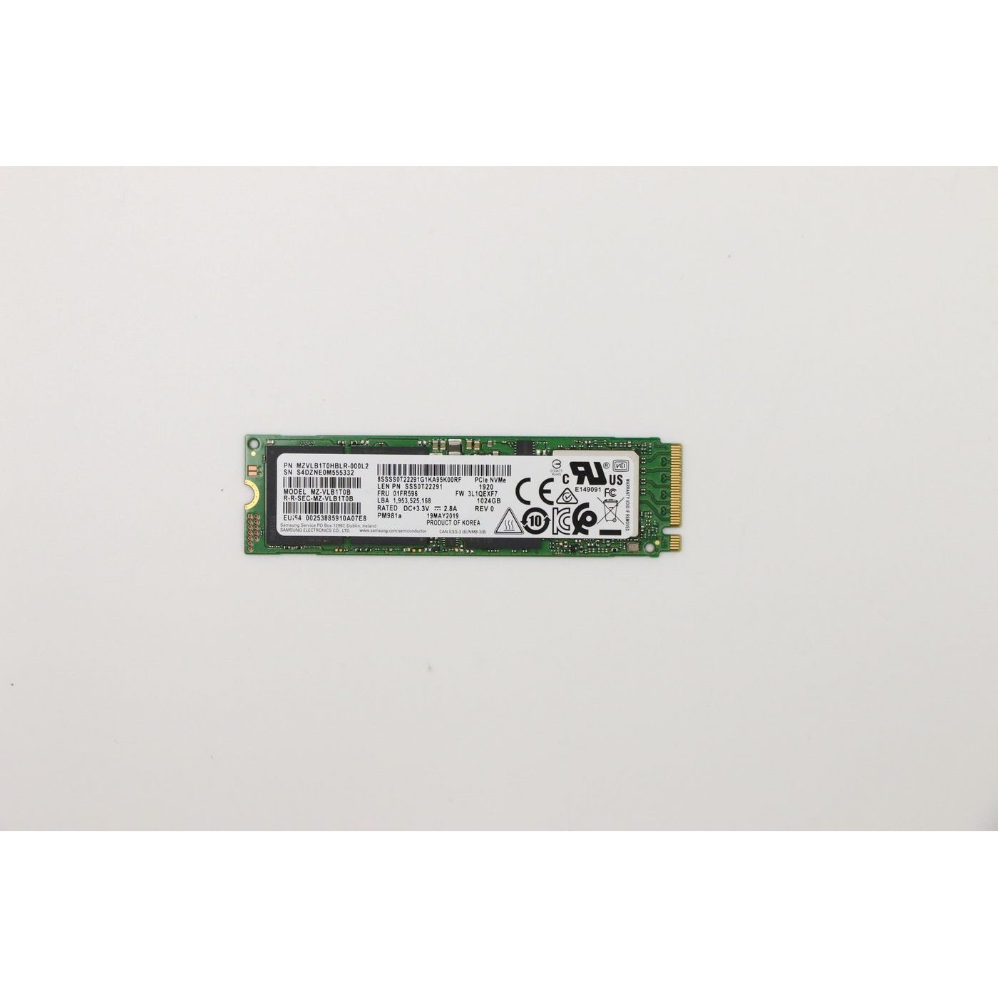 Lenovo 1TB M.2 PCIe NVMe SSD,