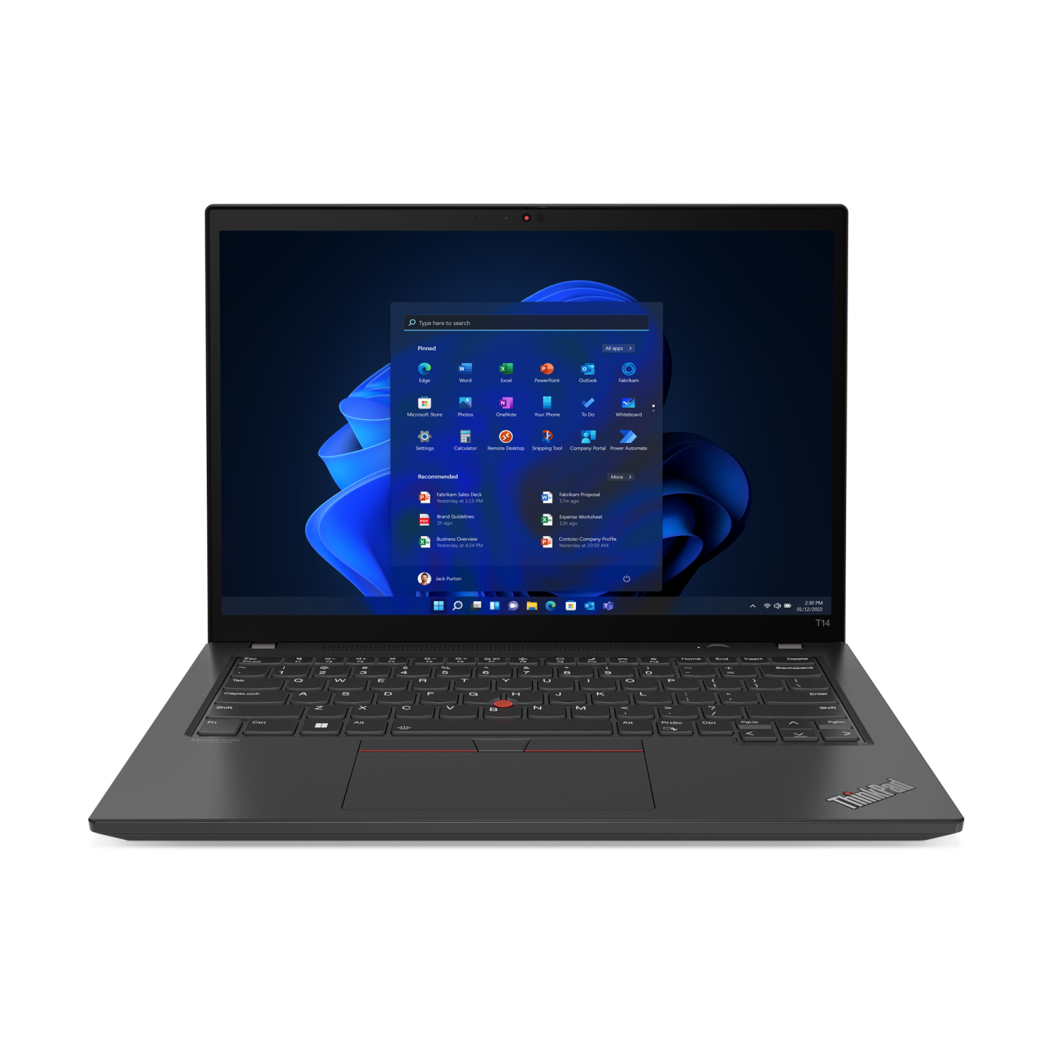 Lenovo i5-1235U Laptops - 14 Inches - 8GB - Black