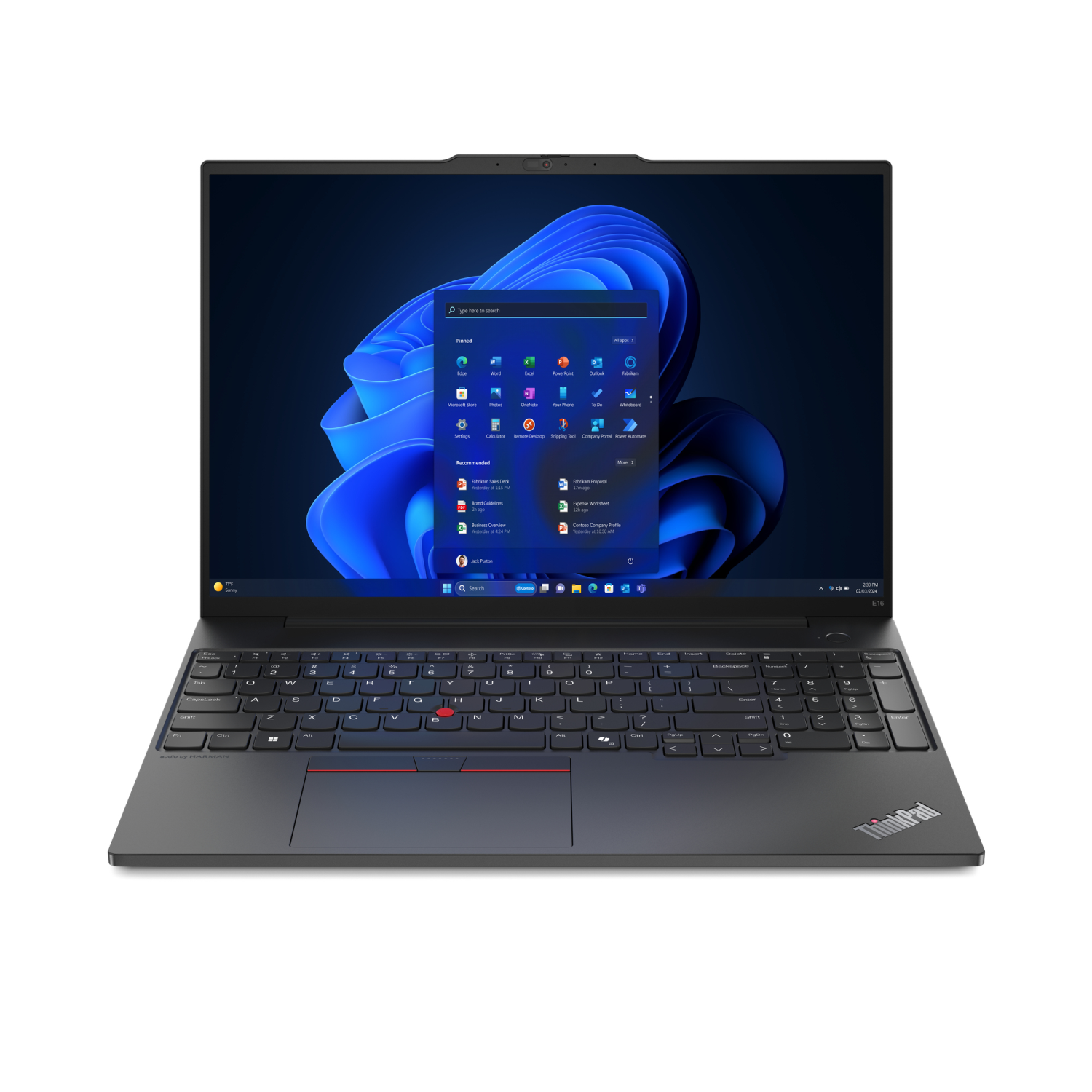 Lenovo 125U Laptops - 16 Inches - 16GB - Black