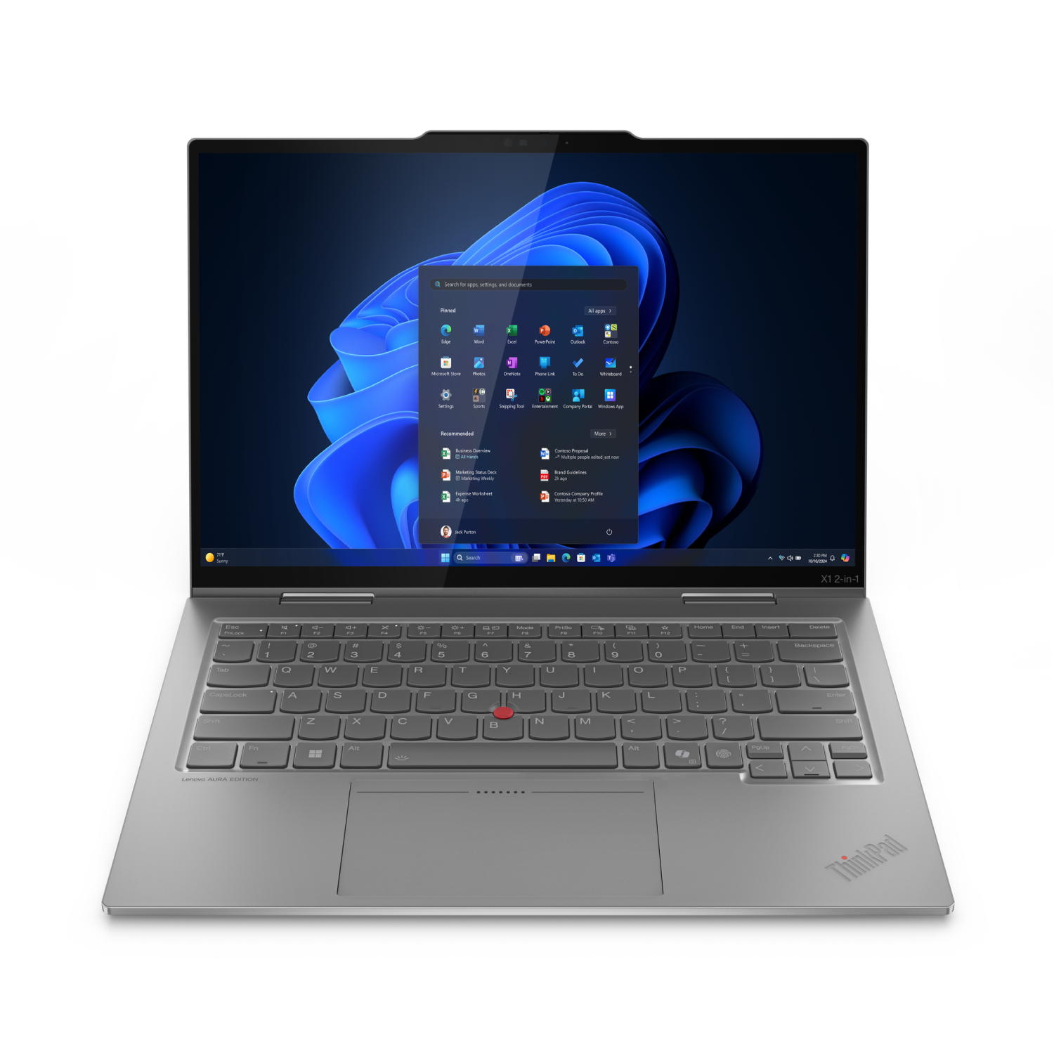 Lenovo 2-in-1 Laptops - 14 Inches - 16GB - Grey