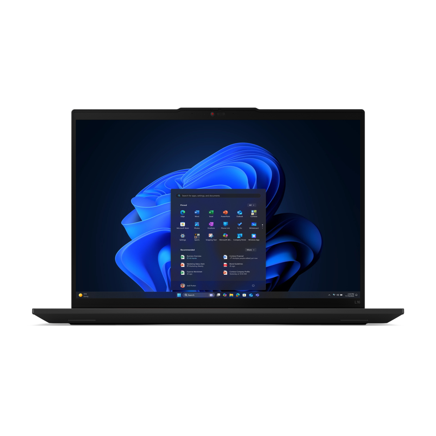 Lenovo 21SA Laptops - 16 Inches - 16GB - Black