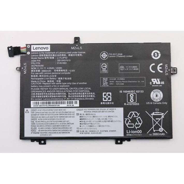 Lenovo Battery Internal 3C 45WH LI - Approx 1-3 working day lead.