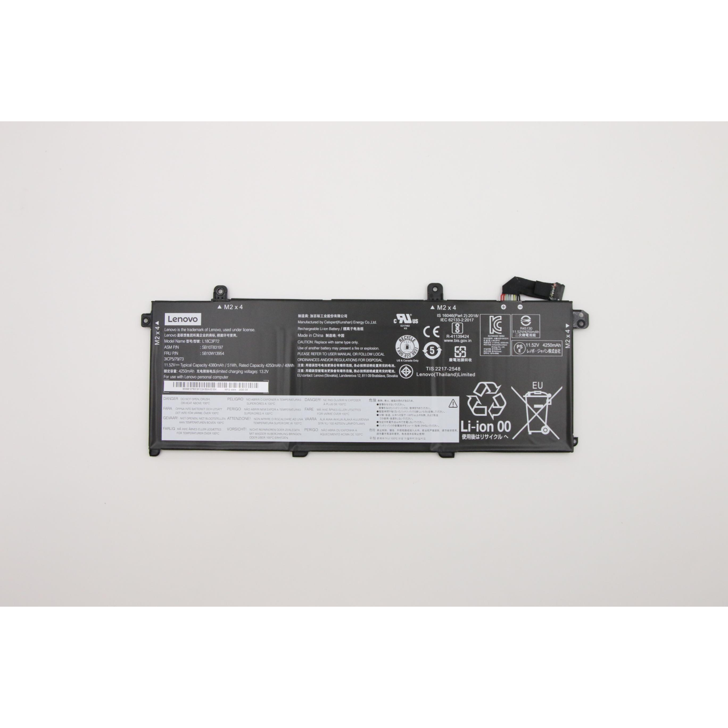 Lenovo Internal, 3c, 50Wh, LiIon, CXP 5B10W13954, Battery, Lenovo - Approx 1-3 working day lead.