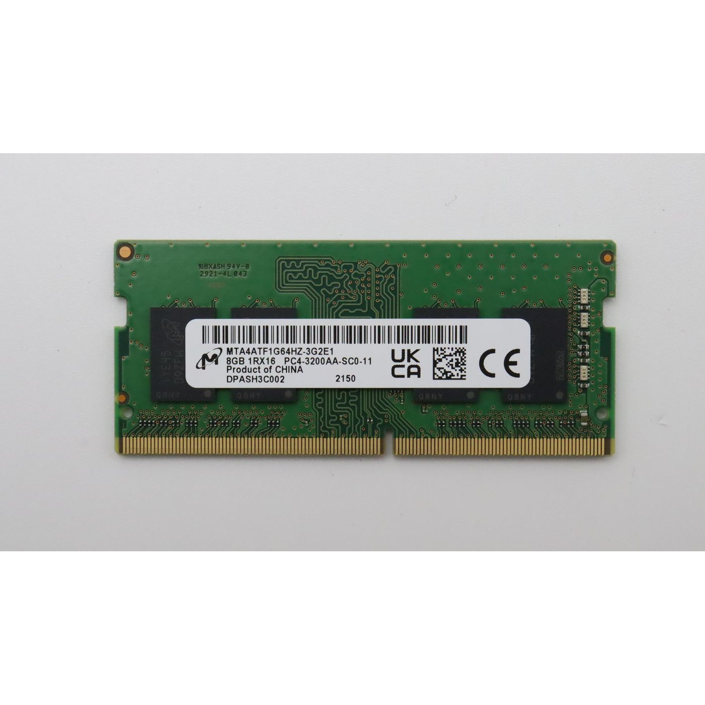 Lenovo SODIMM,8GB, DDR4, 3200 ,Micron - Approx 1-3 working day lead.