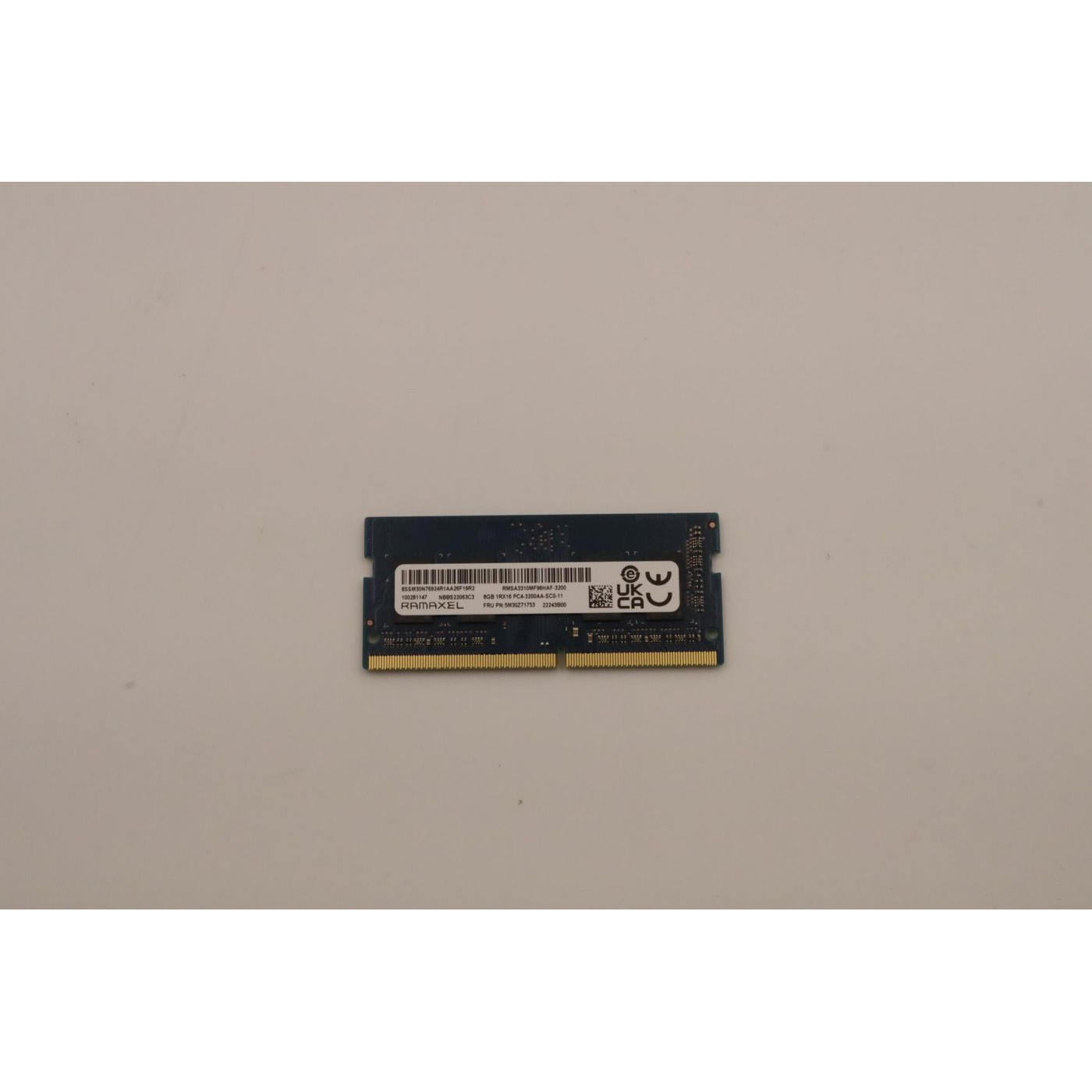 Lenovo MEMORY SODIMM,8GB,DDR4,3200,Ramaxel - Approx 1-3 working day lead.