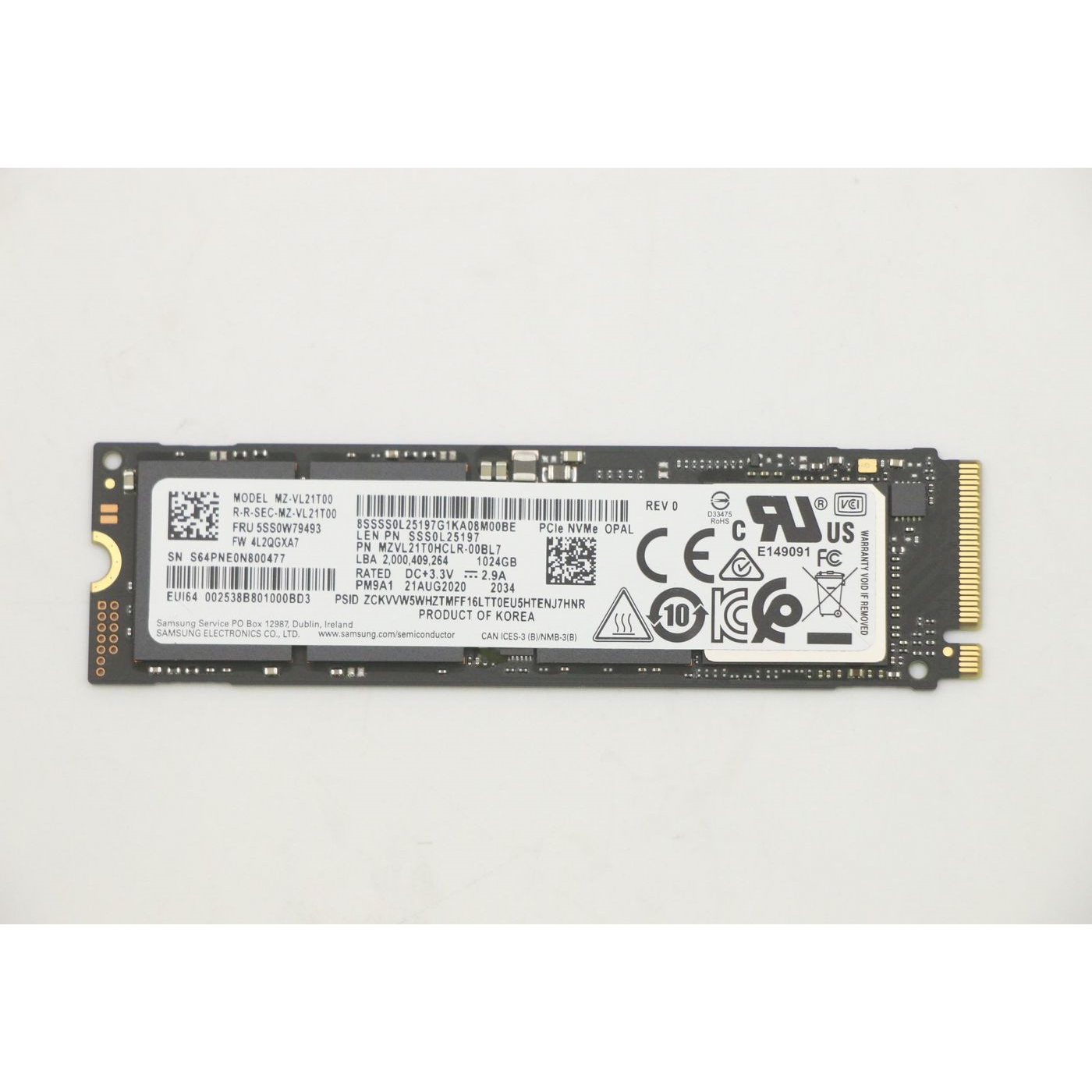 Lenovo 1TB M.2 2280 GEN4 PCIE NVME SSD