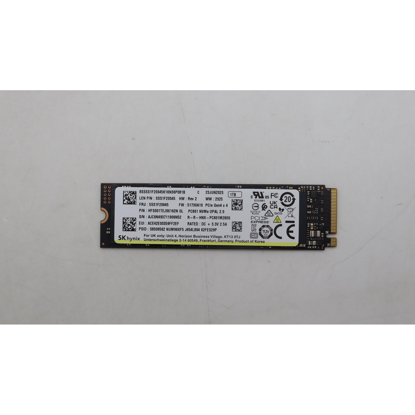 Lenovo 1TB M.2 2280 GEN4 PCIE NVME SSD