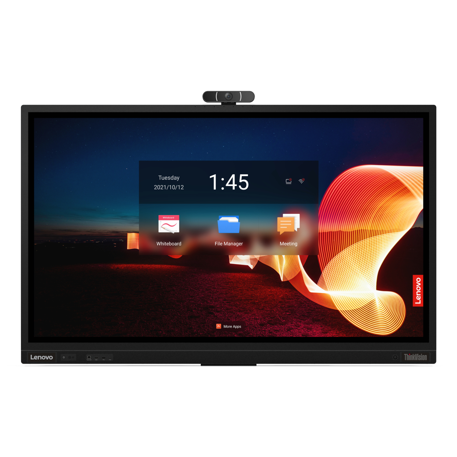 Lenovo ThinkVision T65 LED display 165.1 cm (65") 3840 x 2160 pixels 4K Ultra HD Touchscreen Black