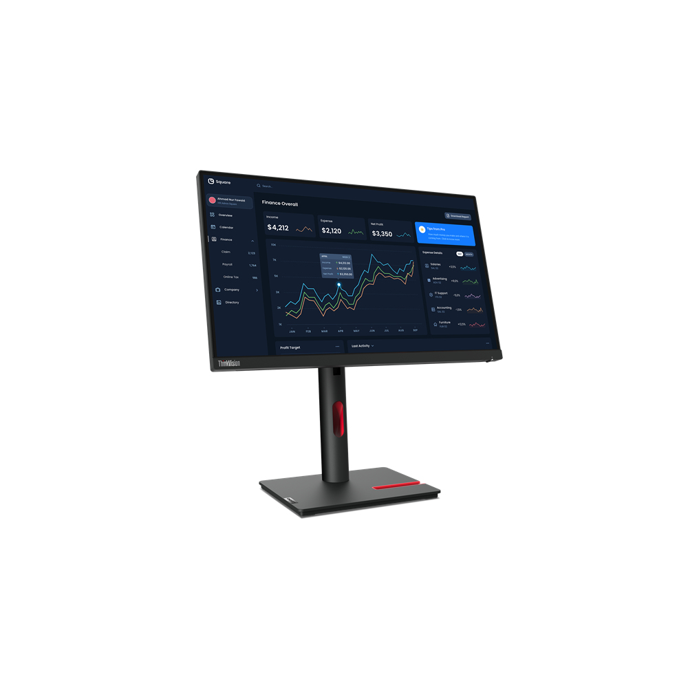 Lenovo T22i-30 Computer Monitors - 21.5 Inches - Black