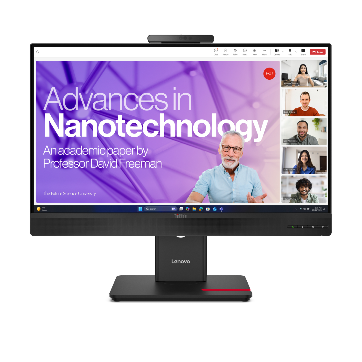 Lenovo T27QD-4v Computer Monitors - 27 Inches - Black
