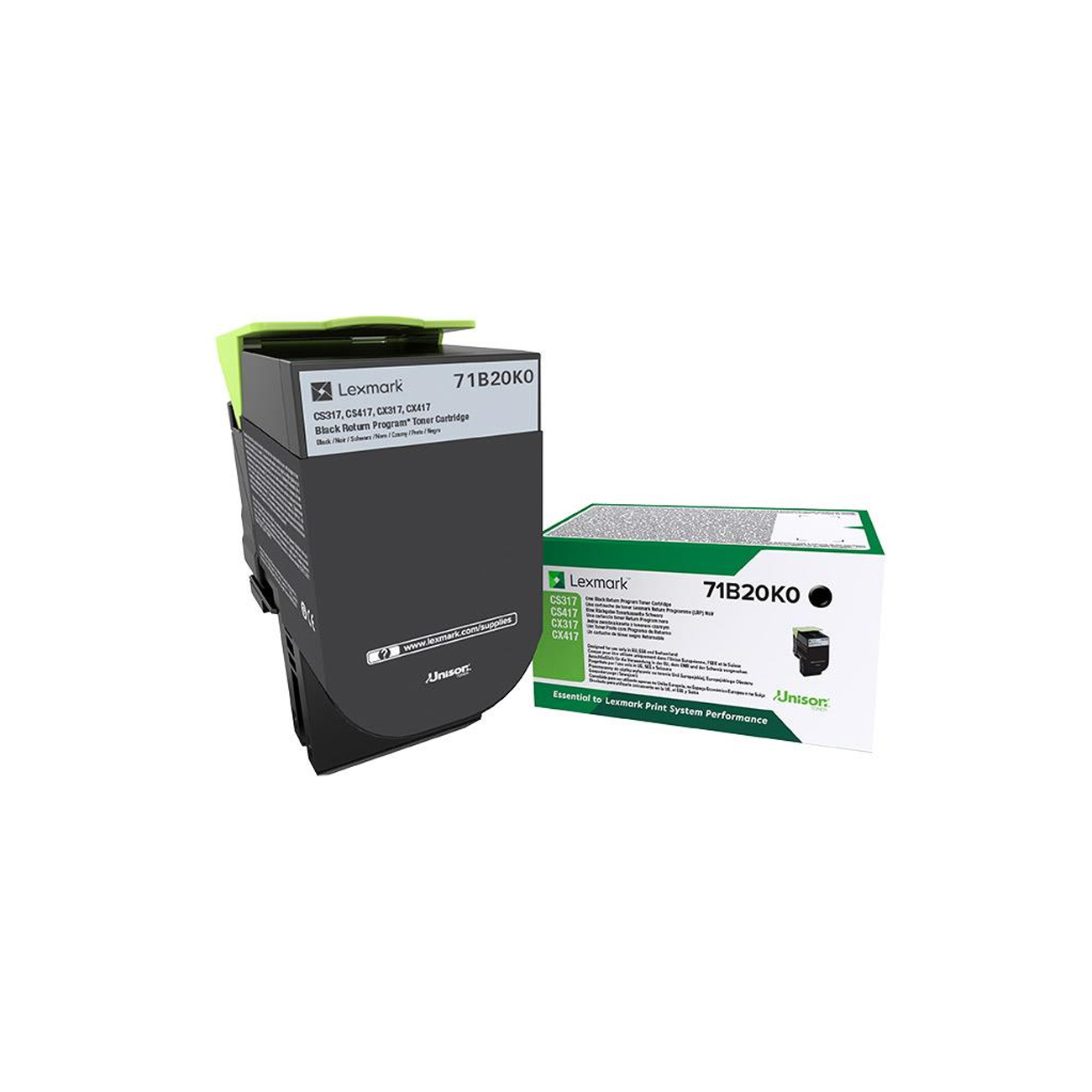 Lexmark 71B20K0 Toner Cartridges - Black
