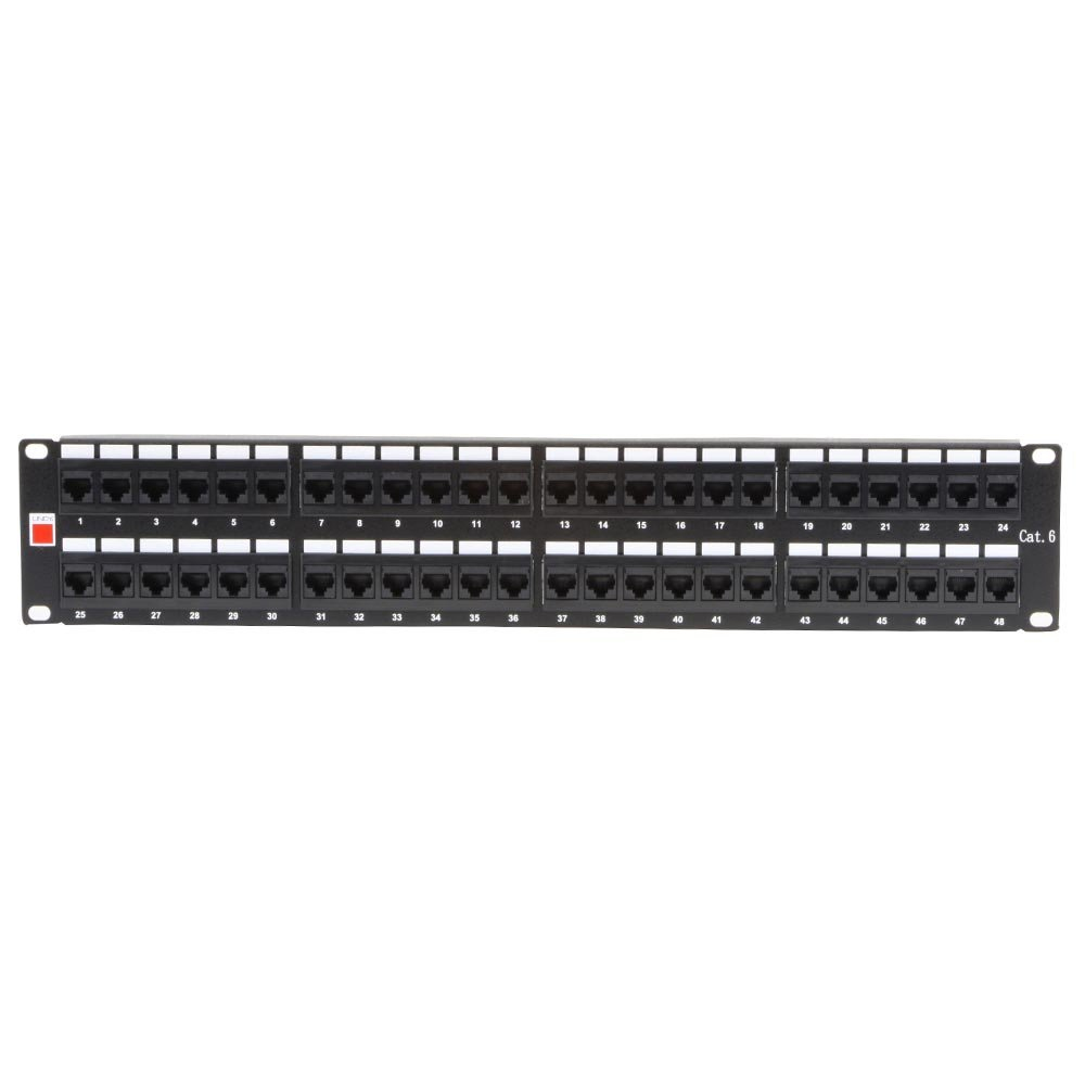 Lindy CAT6 Patch Panels - Black