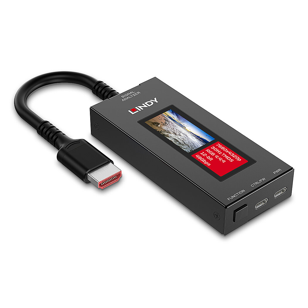 Lindy HDMI 8K60 Signal Analyzer Professional diagnostic tool for HDMI AV signal