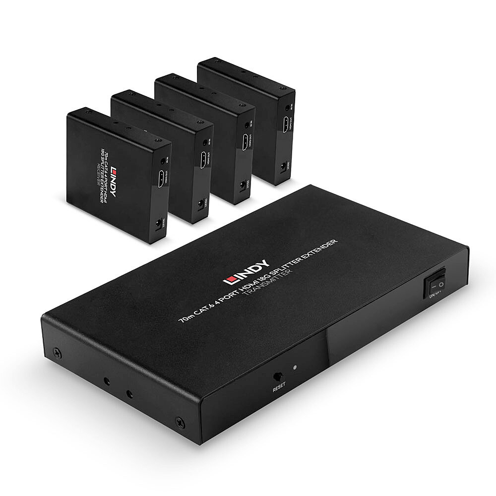 Lindy 4K60 AV Extenders - Black