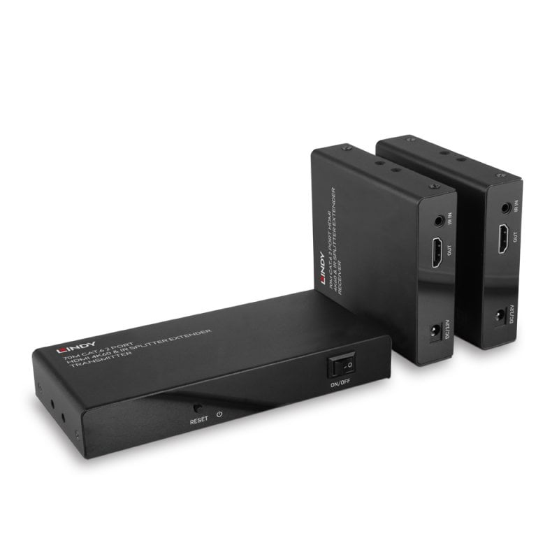 Lindy 4K60 AV Extenders - Black