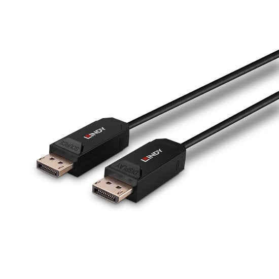 Lindy UBHR10 DisplayPort Cables - Black