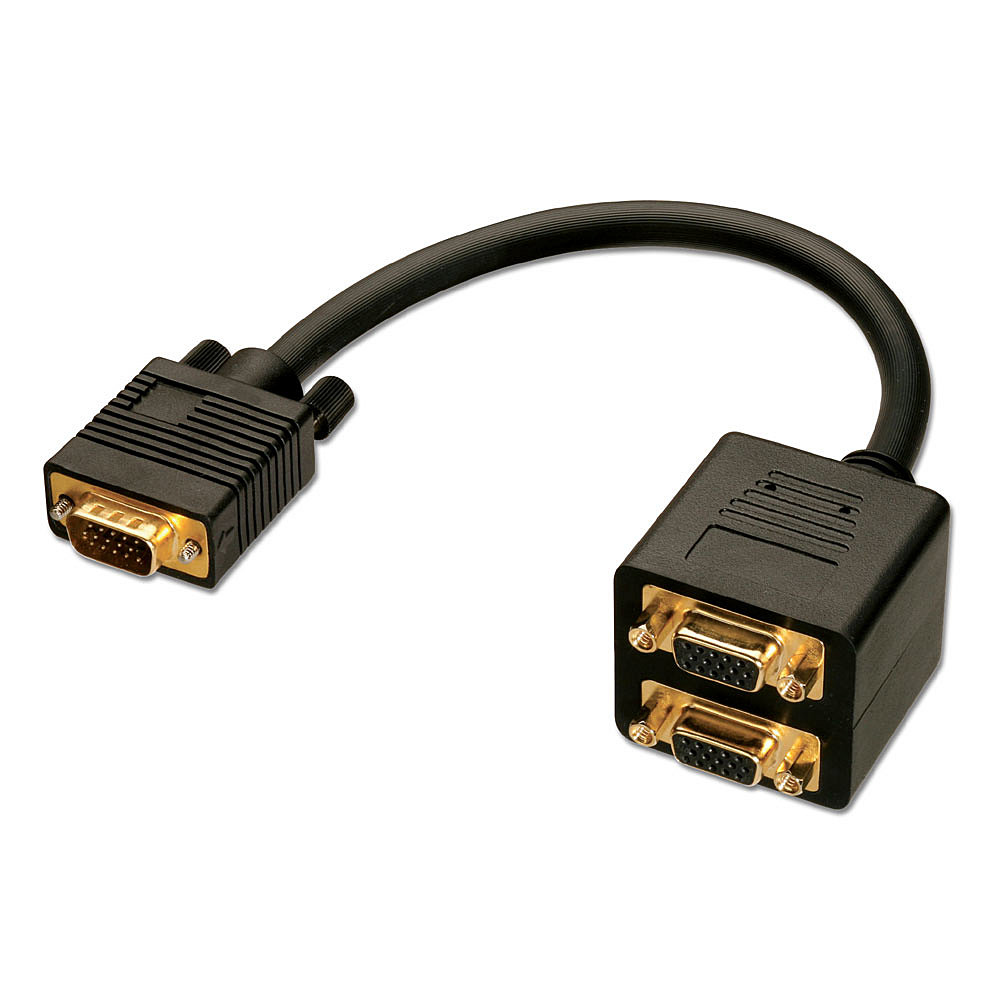 Lindy VGA Splitter Cable, 2 Way