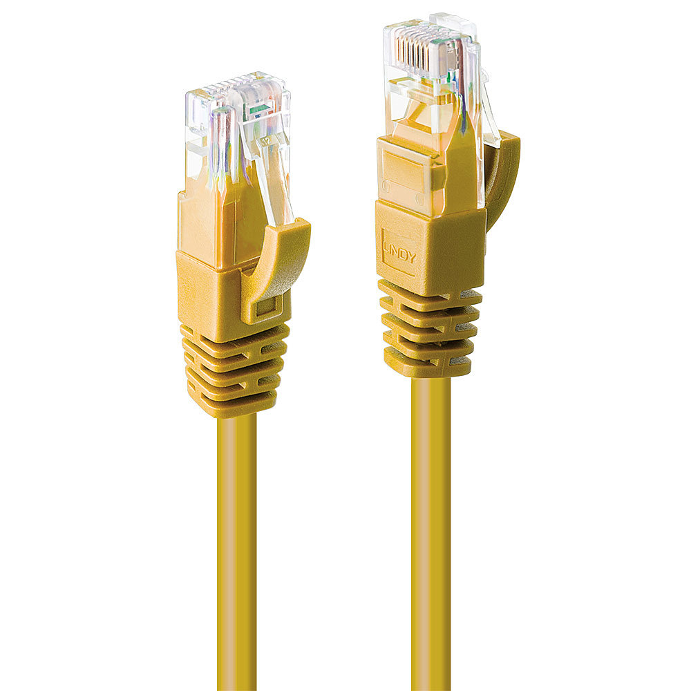 Lindy CAT6 Networking Cables - Yellow
